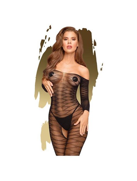 Бодистокинг с длинными рукавами Penthouse - Dreamy Diva Black S/L