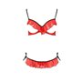 Комплект белья Passion CHERRY SET WITH OPEN BRA Exclusive размер L/XL красный (PS25507)