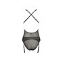 Корсет и трусики Passion ERZA CORSET размер S/M, черный (PS26008)