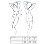 Корсет и трусики Passion ERZA CORSET размер S/M, черный (PS26008)