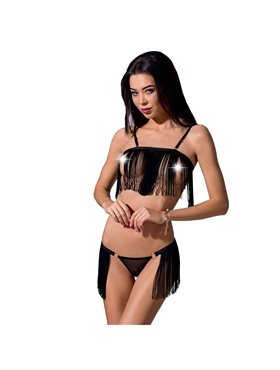 Комплект белье Passion KASSANDRA SET WITH OPEN BRA Exclusive черный размер L/XL (PS26301)