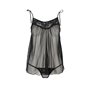 Пеньюар и трусики Passion MELANIA CHEMISE черный, размер S/M (EL16305)