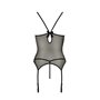 Корсет и трусики Passion MELANIA CORSET черный, размер XXL/XXXL (EL16309)