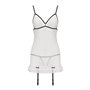 Пеньюар и трусики Passion ORIHIME CHEMISE размер L/XL, белый (EL16404)