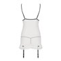 Пеньюар и трусики Passion ORIHIME CHEMISE размер S/M, белый (EL16405)