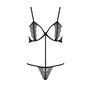 Комплект белья Passion QUENTRIS BIKINI Exclusive черный размер S/M (PS26602)