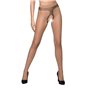 Телесные колготки с открытым доступом Passion TIOPEN 010 beige 3/4 (20 den), контрастная линия