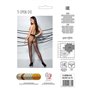 Колготки с открытым доступом Passion TIOPEN 010 black 1/2 (20 den), контрастная линия