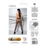 Колготки с открытым доступом Passion TIOPEN 011 black 3/4 (20 den), с контрастными шортикам