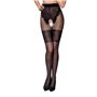 Колготки с открытым доступом Passion TIOPEN 013 black 1/2 (20/40 den), ажурные трусики и подвязки