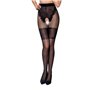 Колготки с открытым доступом Passion TIOPEN 013 black 3/4 (20/40 den), ажурные трусики и подвязки