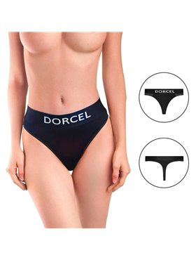 Трусики с карманом для вибратора Dorcel PANTY LOVER XL