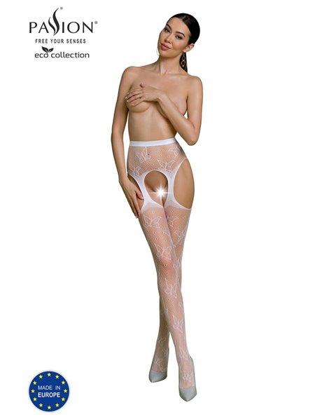 Эротические колготки-бодистокинг Passion ECO S001 white