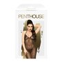 Платье в пол с люрексовой ниткой и стрингами Penthouse - Love on Fire Black L/XL