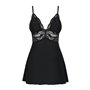Пеньюар с трусиками Obsessive 810-BAB-1 babydoll & thong black S/M (SO7152)