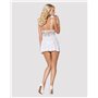 Obsessive 810-BAB-2 babydoll & thong white L/XL