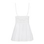 Obsessive 810-BAB-2 babydoll & thong white L/XL