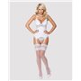 Obsessive 810-COR-2 corset & thong white L/XL