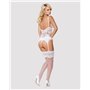 Obsessive 810-COR-2 corset & thong white L/XL