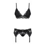 Obsessive 810-SEG-1 3 pcs set black S/M