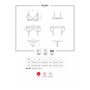 Obsessive 810-SEG-2 3 pcs set white S/M