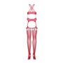 Obsessive Bodystocking G313 red S/M/L