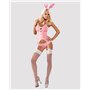 Эротический костюм зайки Obsessive Bunny suit 4 pcs costume pink S/M (SO7254)
