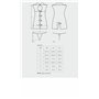 Obsessive Stewardess 3 pcs costume grey L/XL