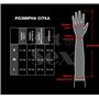 Виниловые миттинки Art of Sex - Lora короткие, размер M, цвет черный