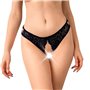 Кружевные трусики с открытым доступом Art of Sex - Mia, размер L-2XL, Черный