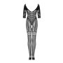 Бодистокинг Obsessive Bodystocking G329 S/M/L черный (SO7693)