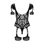 Бодистокинг Obsessive Bodystocking G334 S/M/L черный (SO7700)