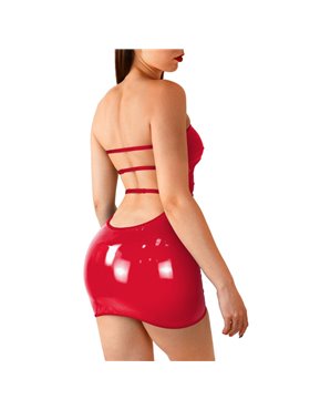 Сексуальное виниловое платье Art of Sex - Jaklin, размер L-2XL, цвет красный