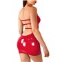 Сексуальное виниловое платье Art of Sex - Jaklin, размер L-2XL, цвет красный