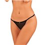 Obsessive Celia Noir crotchless thong XL/2XL