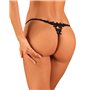 Obsessive Celia Noir crotchless thong XL/2XL