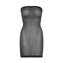 Leg Avenue Shimmer Sheer rhinestone tube dress OS Black/Silver