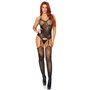 Бодистокинг Leg Avenue Jacquard net bodystocking Black (SO7903)