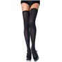 Leg Avenue Nylon Thigh Highs + PLUS SI Black