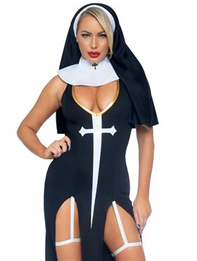 Leg Avenue Sultry Sinner S Black/White