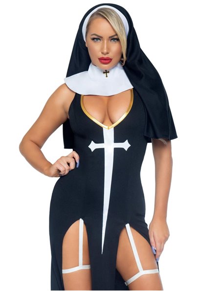 Leg Avenue Sultry Sinner S Black/White