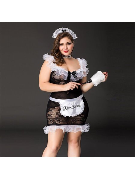 Эротический костюм горничной JSY P71107 Plus Size