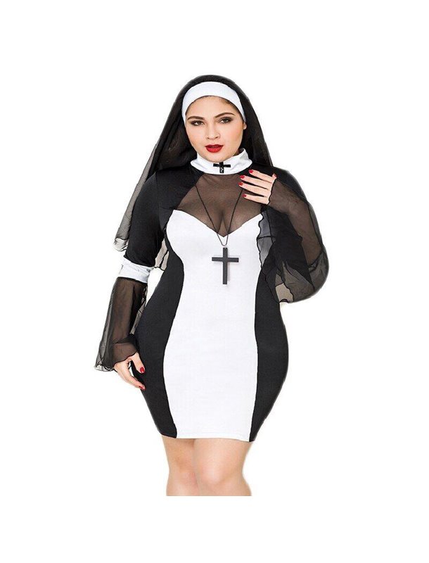 Эротический костюм монашки JSY P71109 Plus Size