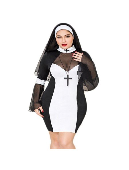 Эротический костюм монашки JSY P71109 Plus Size