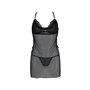 Пеньюар с трусиками Passion DELIENA CHEMISE black L/XL (SO8418)