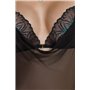 Пеньюар с трусиками Passion DELIENA CHEMISE black L/XL (SO8418)