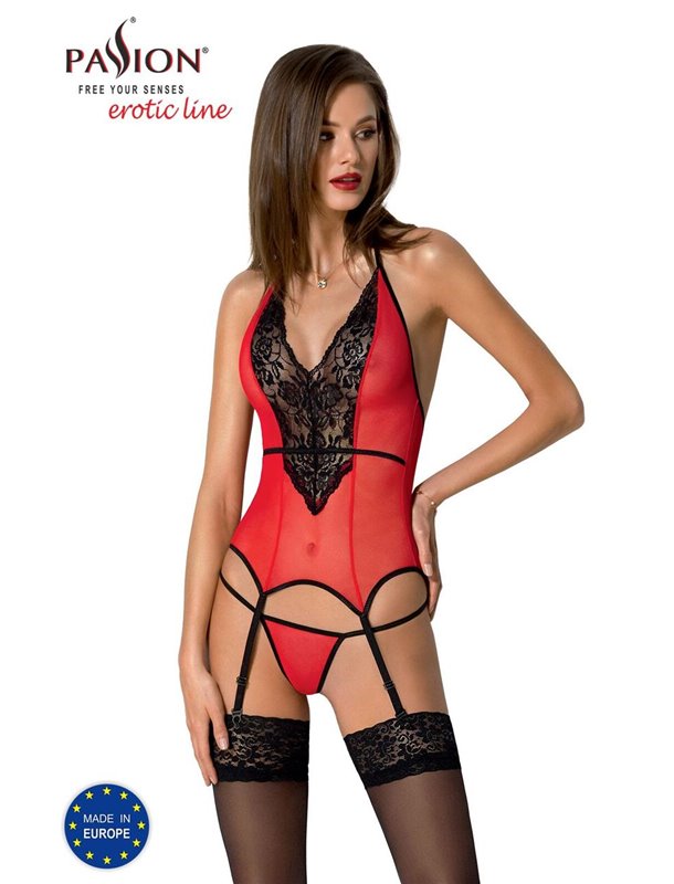 PEONIA CORSET red L/XL Passion