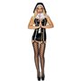 Leg Avenue Vinyl Sinful Sister XL Black