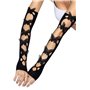 Leg Avenue Butterfly applique arm warmers Black