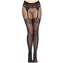 Leg Avenue Fishnet tights with backseam Black O/S